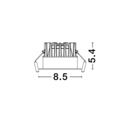 MALLORCA BIAŁY WPUST LED   LE61580 Luces Exclusivas
